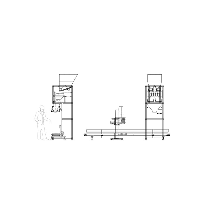 STEP DH3F-2-460 Double Head Free Fall Filler